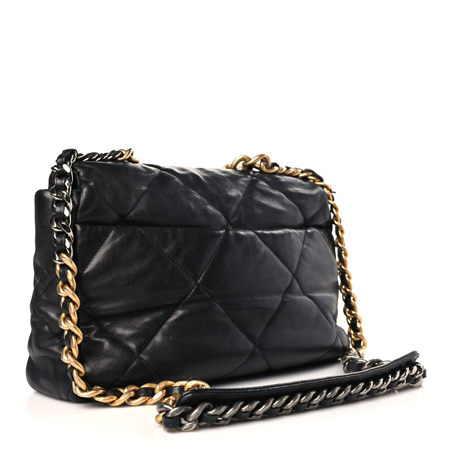 Chanel Lambskin Quilted Large Chanel 19 Flap Black 3 of 14