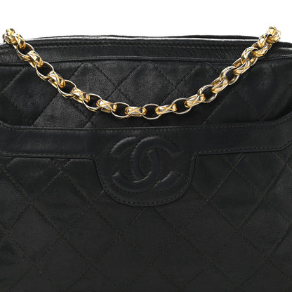 Chanel Lambskin Quilted CC Tassel Camera Case Black 7 of 15