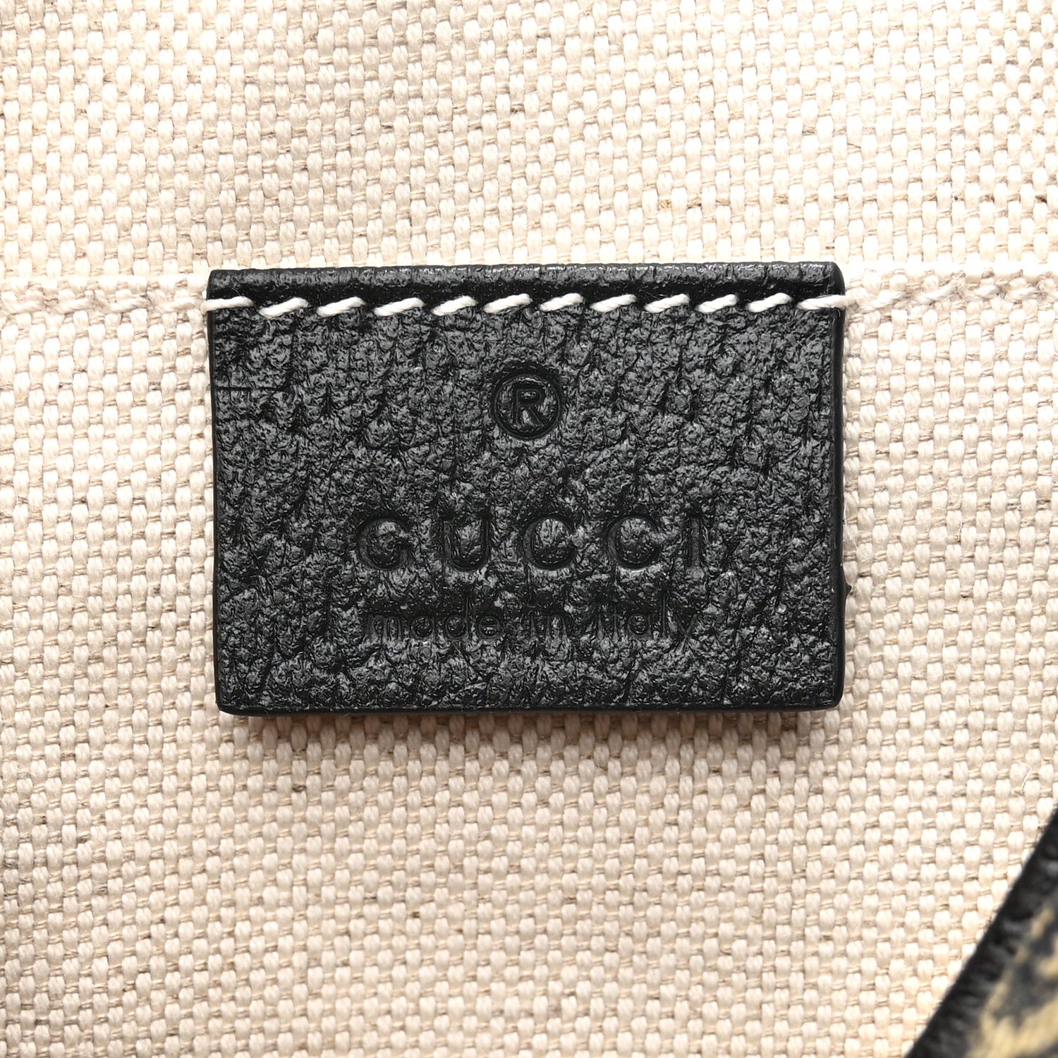 Gucci Jacquard Black Denim GG Monogram Textured Dollar Calfskin Mini Ophidia Shoulder Bag Black Ivory 6 of 8