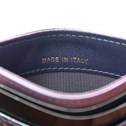 Chanel Iridescent Caviar Quilted Card Holder Dark Blue 7 of 8