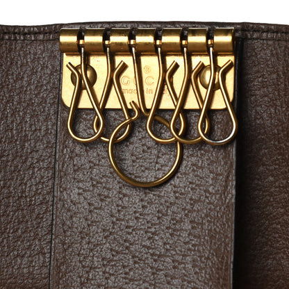 Gucci GG Supreme Monogram Web Ophidia 6 Key Holder Case Beige New Acero 11 of 12