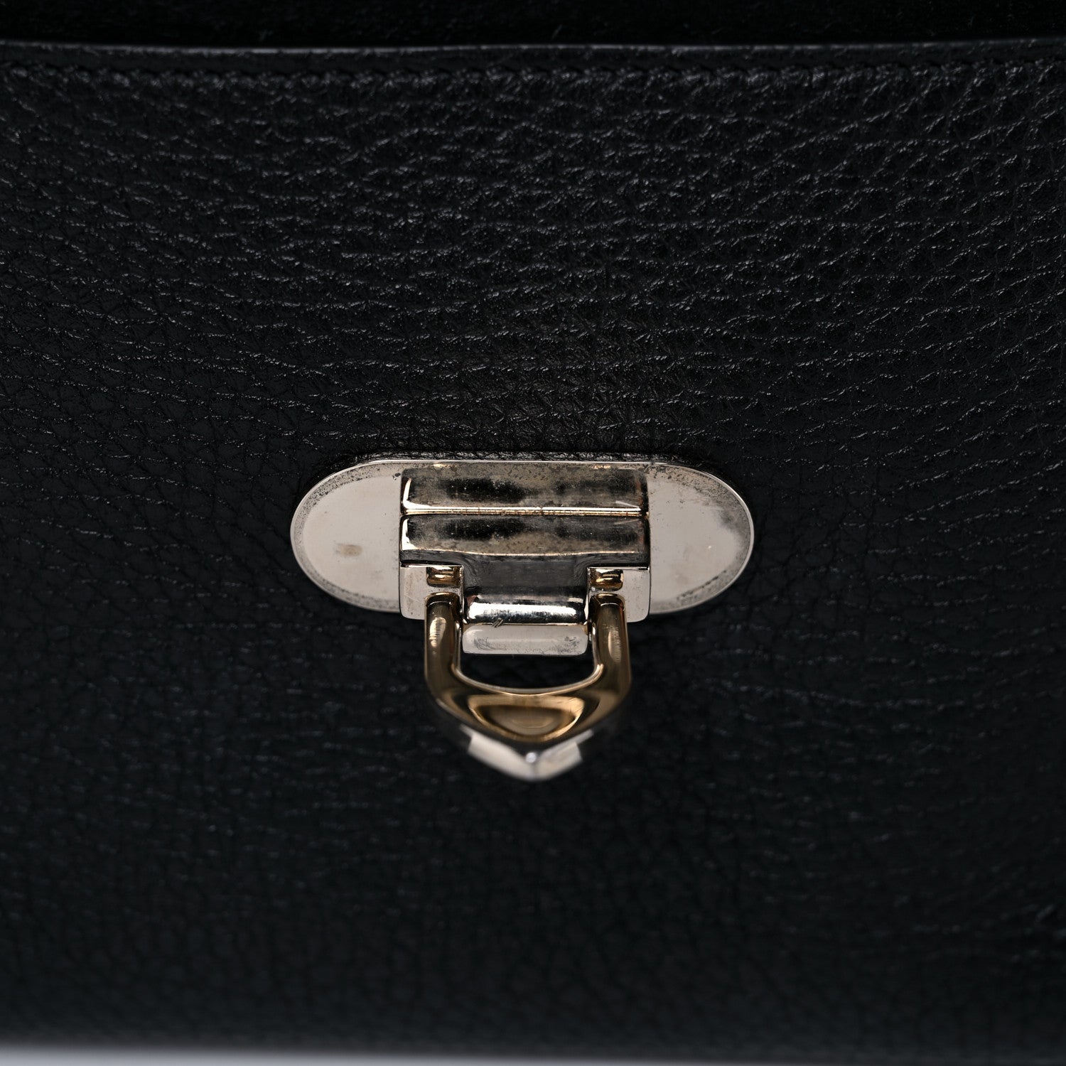 Valentino Garavani Pebbled Calfskin Rockstud Double Flap Crossbody Bag Black 12 of 16