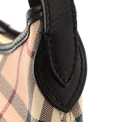 Burberry Haymarket Check Small Shoulder Bag Chocolate 11 of 12