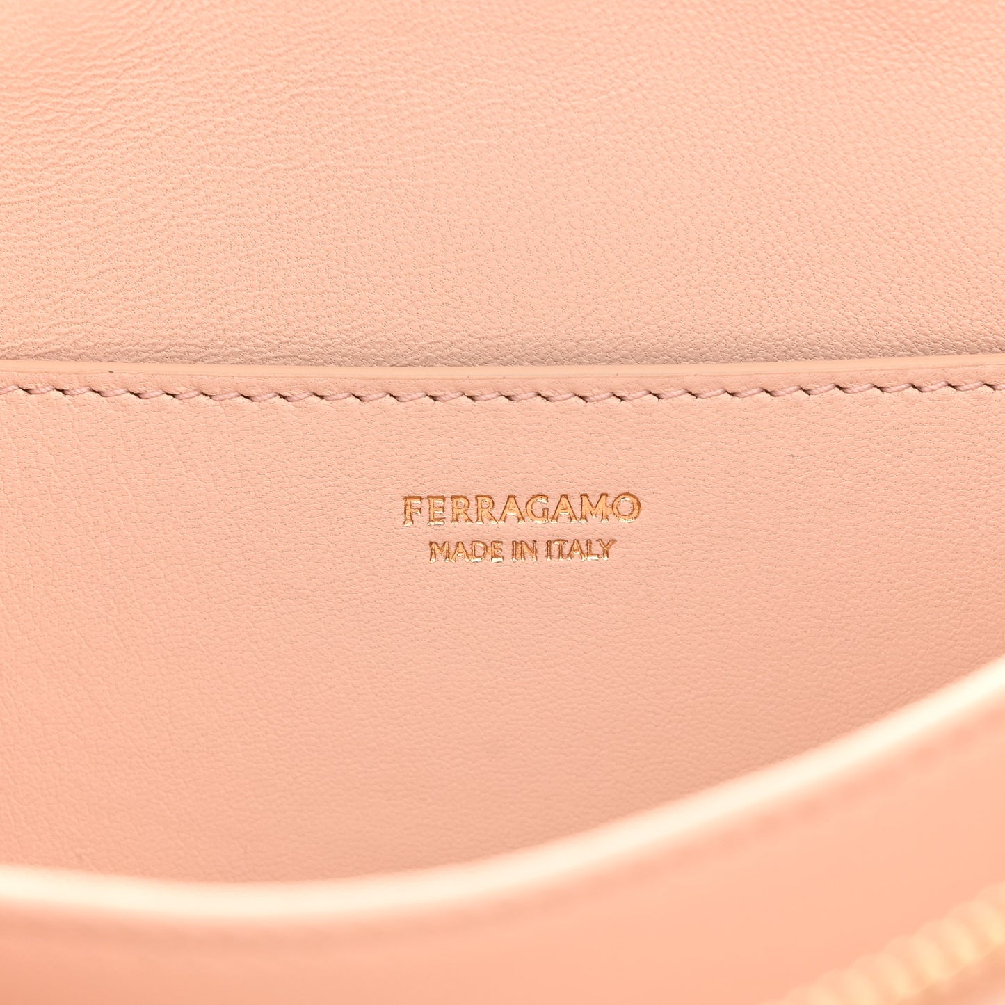 Calfskin Gancini Chain Mini Bag Ballet Pink