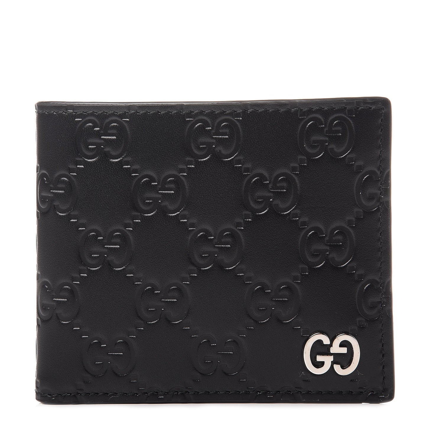 Guccissima Signature Dorian Bi-Fold Wallet Black