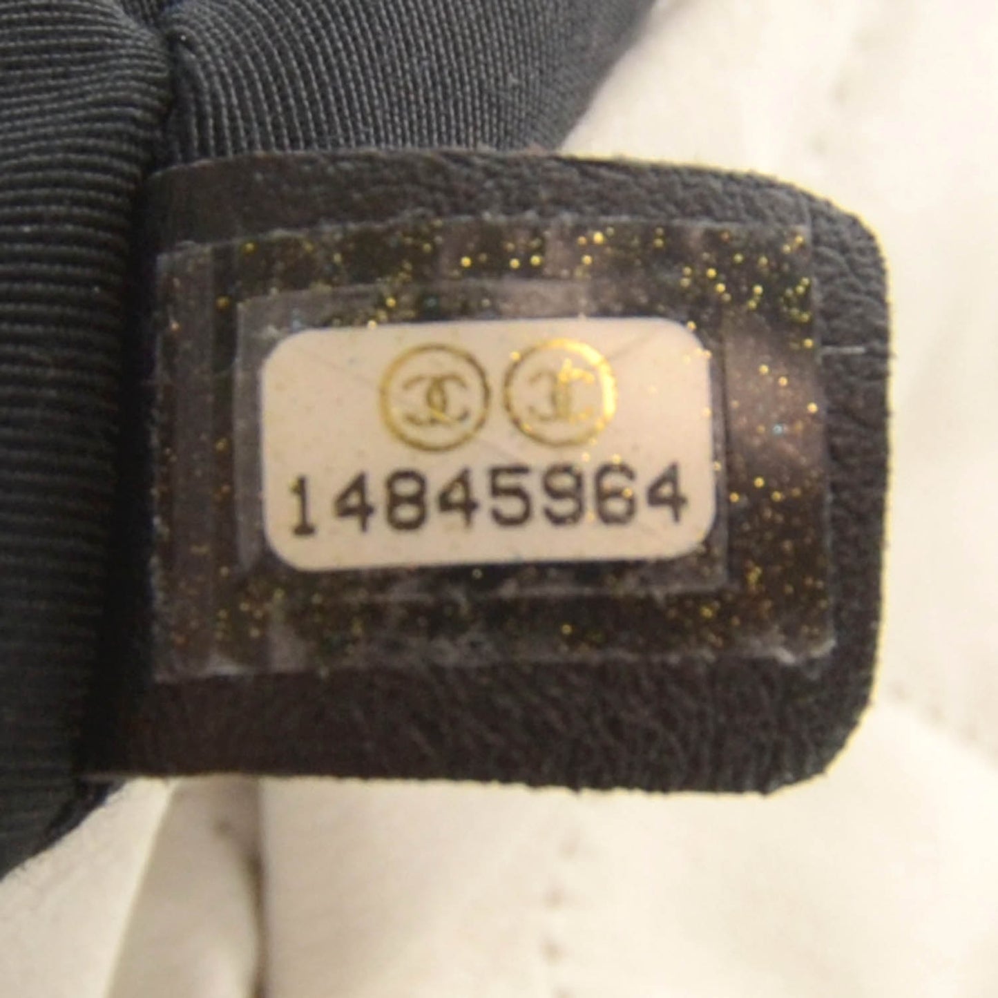 Iridescent Calfskin Chic Quilt Flap White