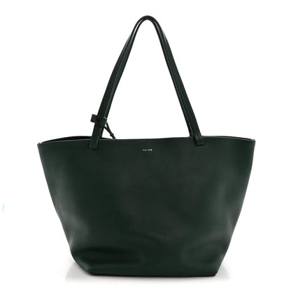 The Row Polished Saddle Calfskin Park Tote Three Cyprus 1 of 10