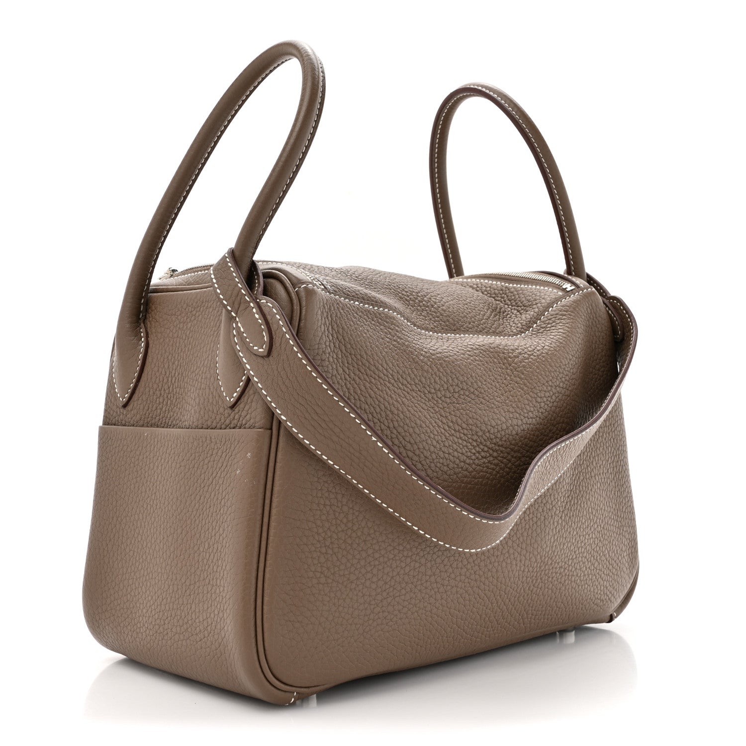 Hermes Taurillon Clemence Lindy 26 Etoupe 3 of 13