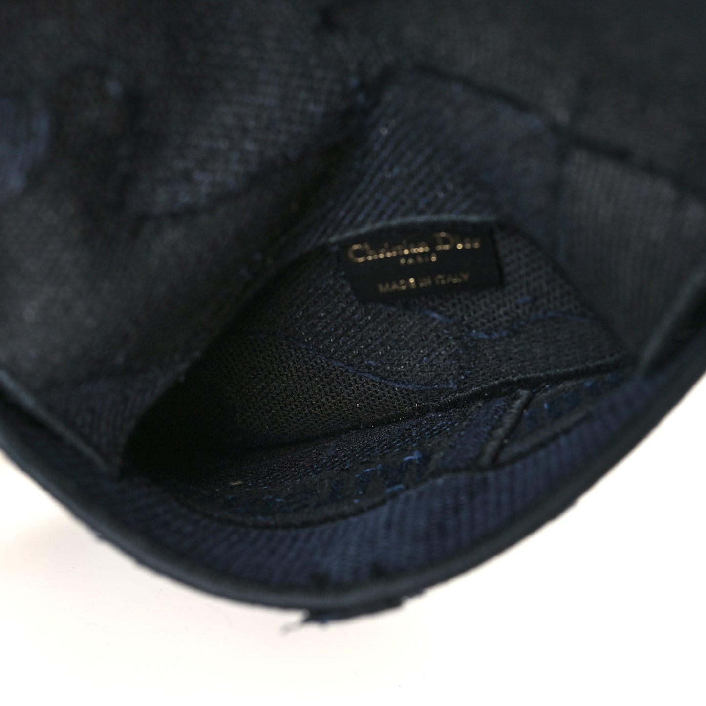 Canvas Embroidered Camouflage Saddle Belt Bag Blue