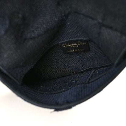 Christian Dior Canvas Embroidered Camouflage Saddle Belt Bag Blue 5 of 6