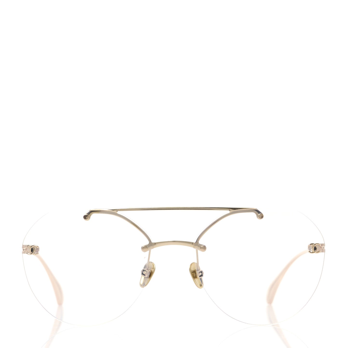 Titanium CC Pilot Aviator Sunglasses 4272-T Gold