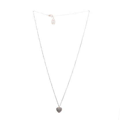 Cartier 18K Pink Gold Diamond Heart Paved Pendant Necklace 3 of 6