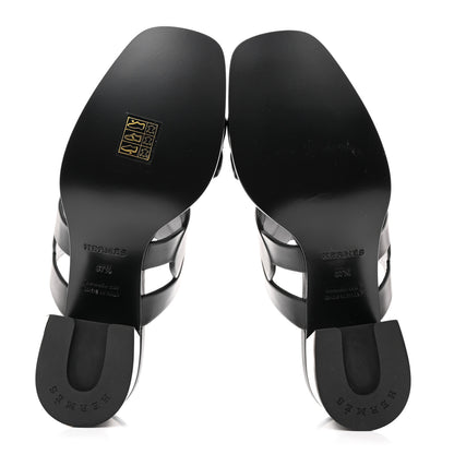 Hermes Nappa Gaby 60 Sandal 37.5 Black 5 of 10