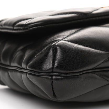 Saint Laurent Lambskin Quilted Le 57 Diamond Shoulder Bag Black 9 of 10