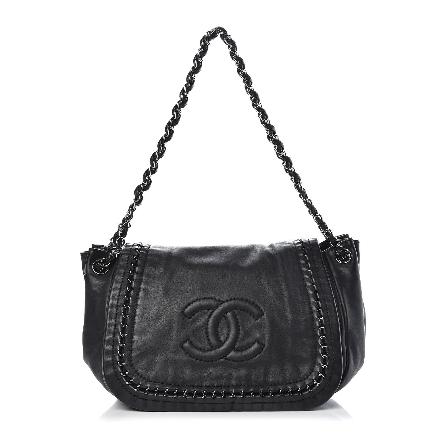 Chanel Smooth Calfskin Luxe Ligne Flap Black 1 of 14