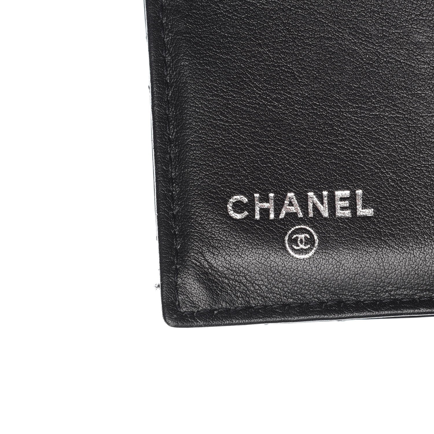 Chanel Patent Quilted Brilliant Compact Wallet Black 7 of 13