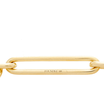 Foundrae 18K Yellow Gold Mixed Oversized Clip Bracelet 3 of 5