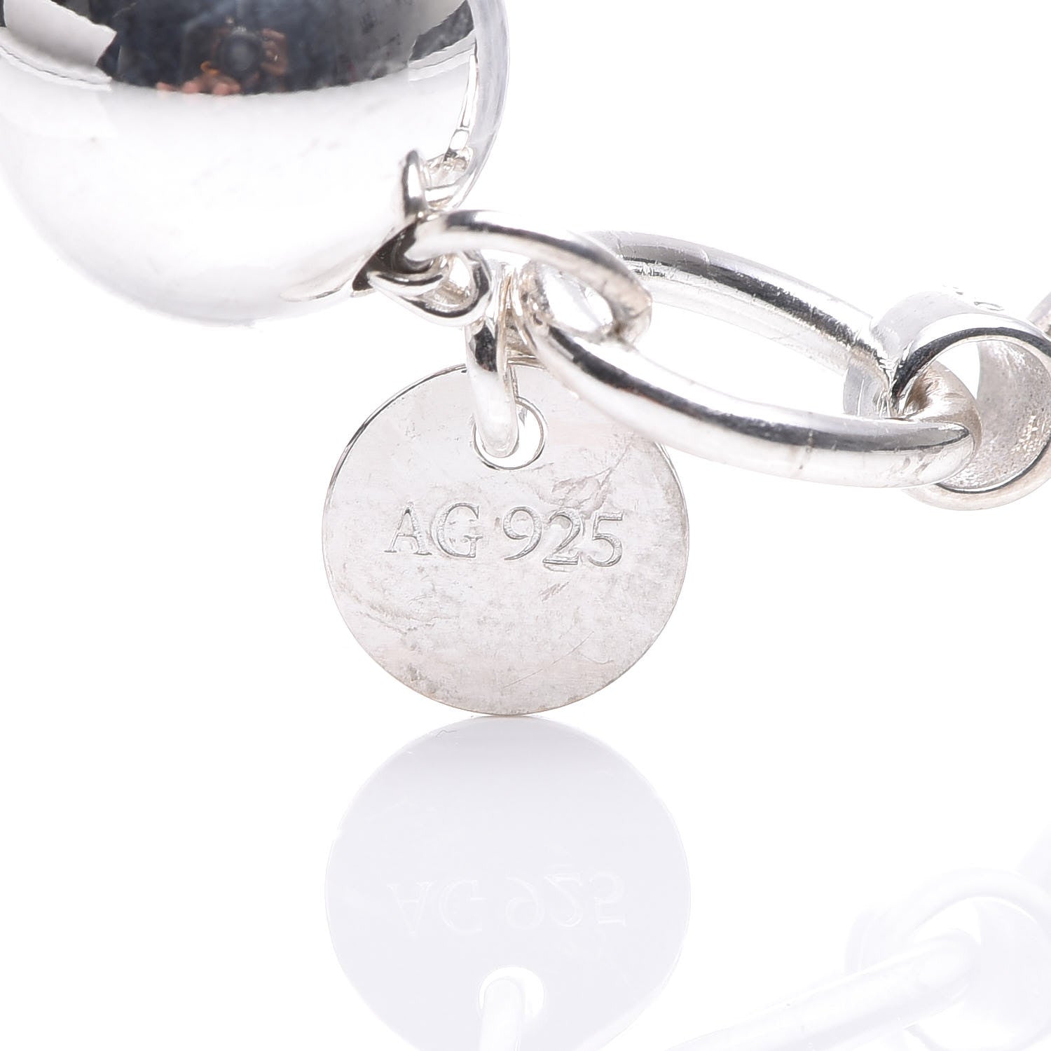 Tiffany Sterling Silver 10mm HardWear Ball Bracelet 5 of 6