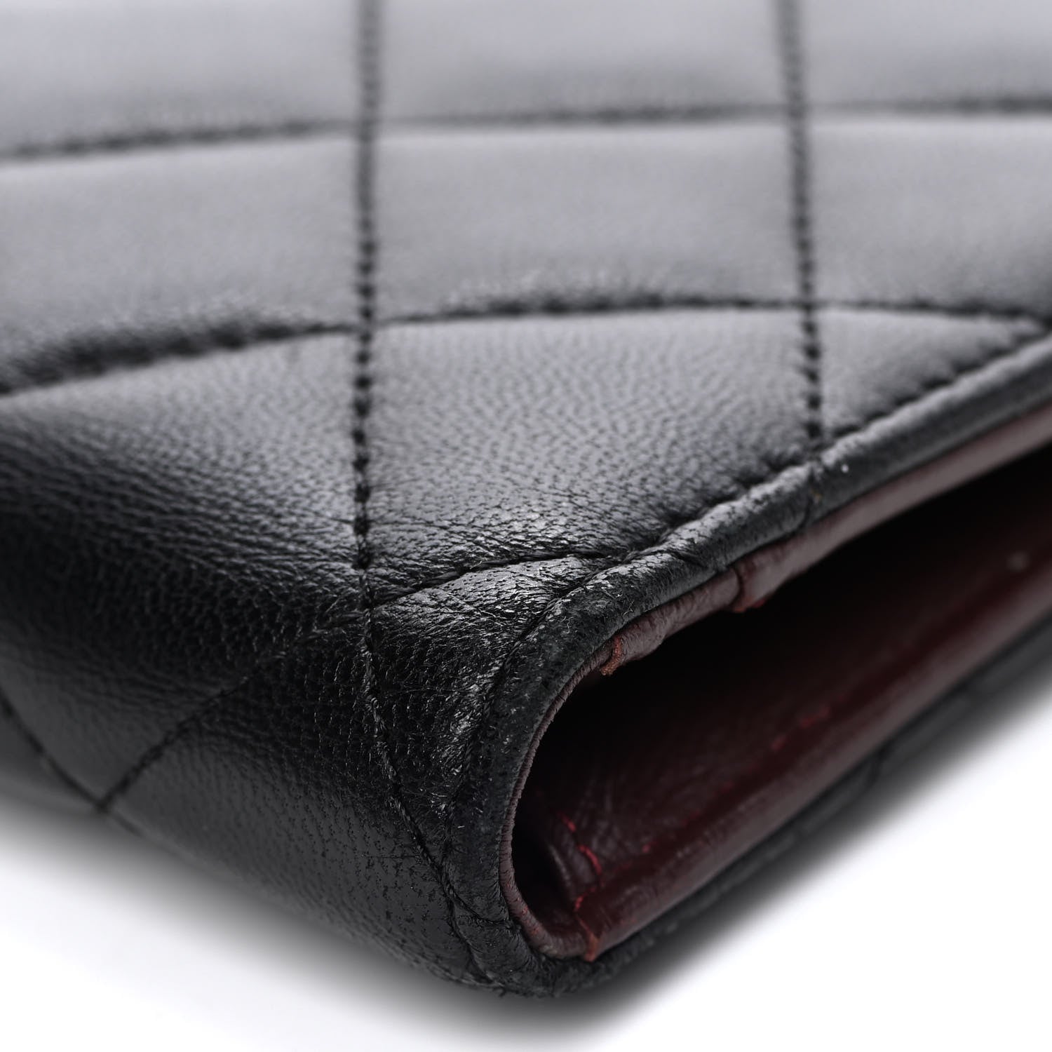 Chanel Lambskin Quilted Yen Wallet Black 13 of 18