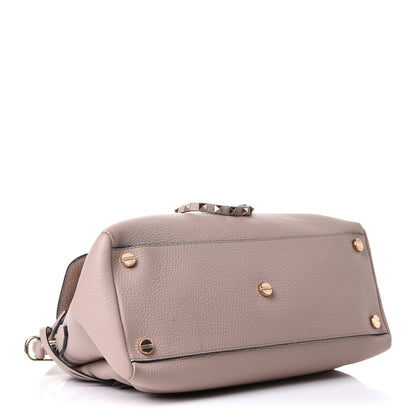 Valentino Garavani Pebbled Calfskin Rockstud Twiny Top Handle Bag Poudre 3 of 10
