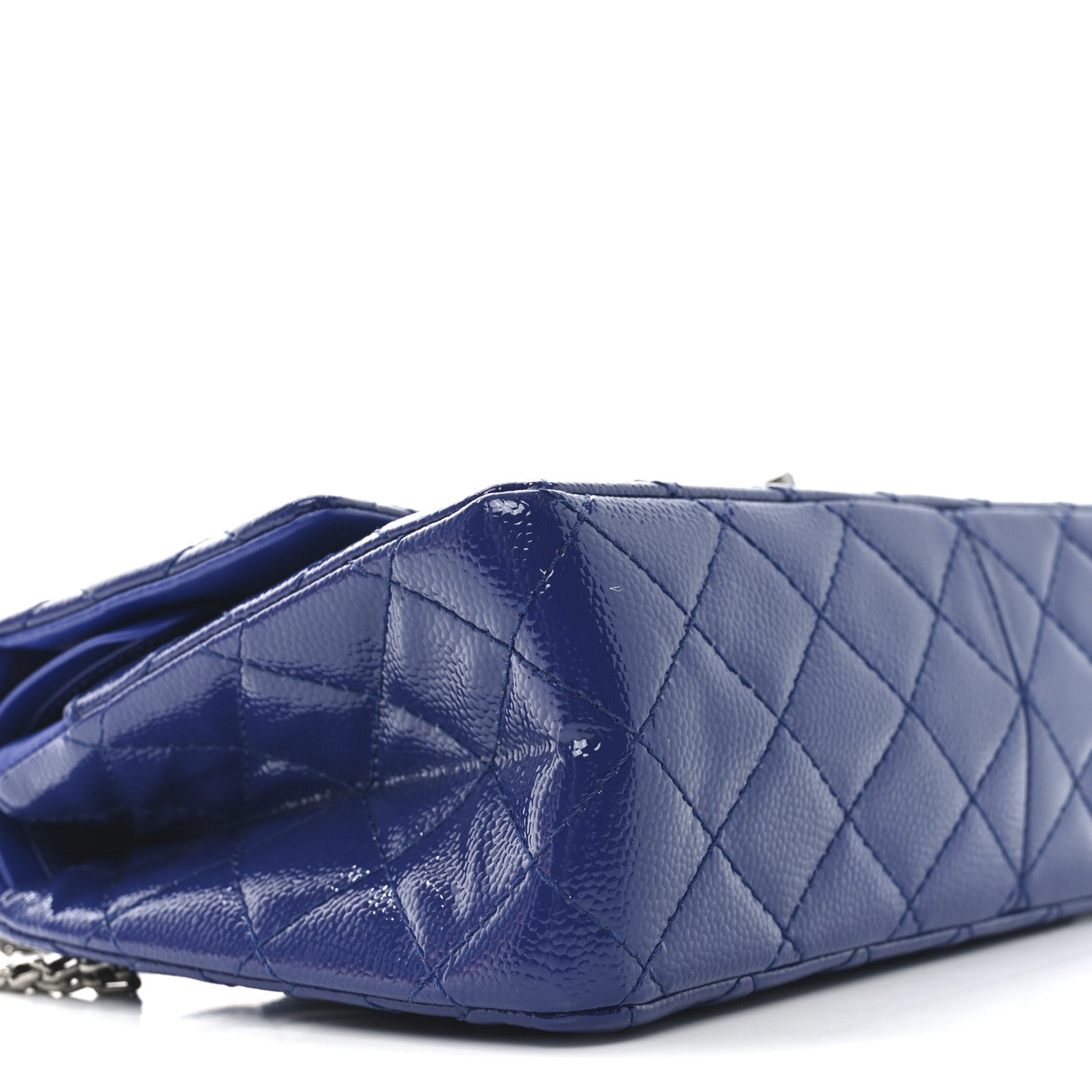 Chanel Patent Caviar Quilted 2.55 Reissue 226 Flap Navy Blue 9 of 11