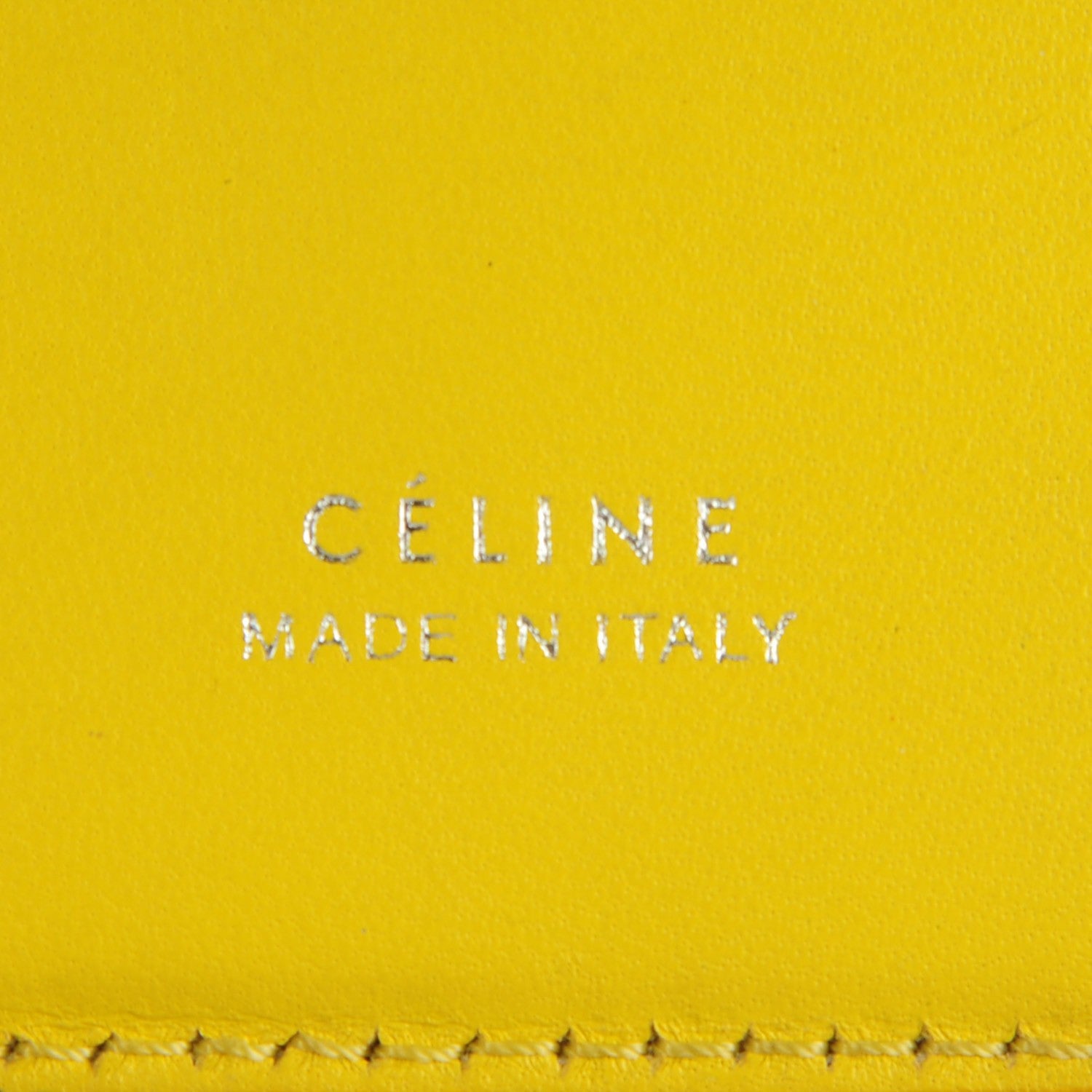 Celine Drummed Calfskin Zip Around Wallet Souris 6 of 9
