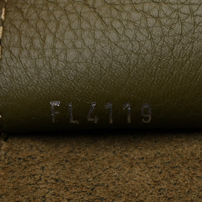 Louis Vuitton Calfskin Lockme Go Tote Green Toffee 7 of 10