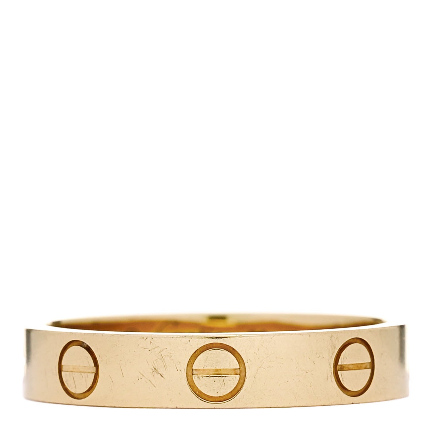 Cartier 18K Yellow Gold 3.5mm LOVE Wedding Band Ring 53 6.5 1 of 5