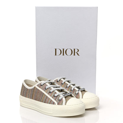 Christian Dior Romance Lurex Walk'N'Dior Low Top Sneakers 36.5 Multicolor 12 of 12