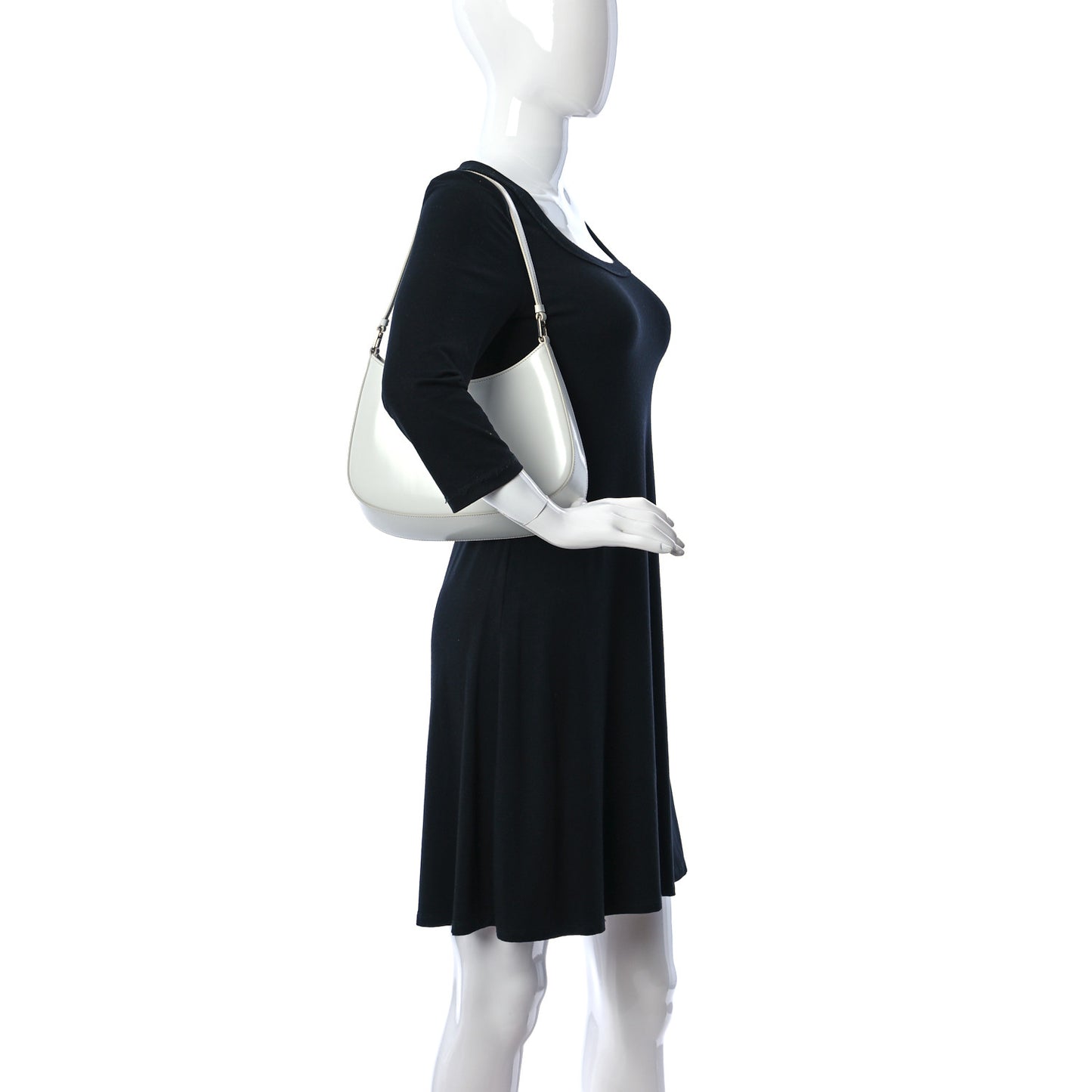 Spazzolato Cleo Shoulder Bag White