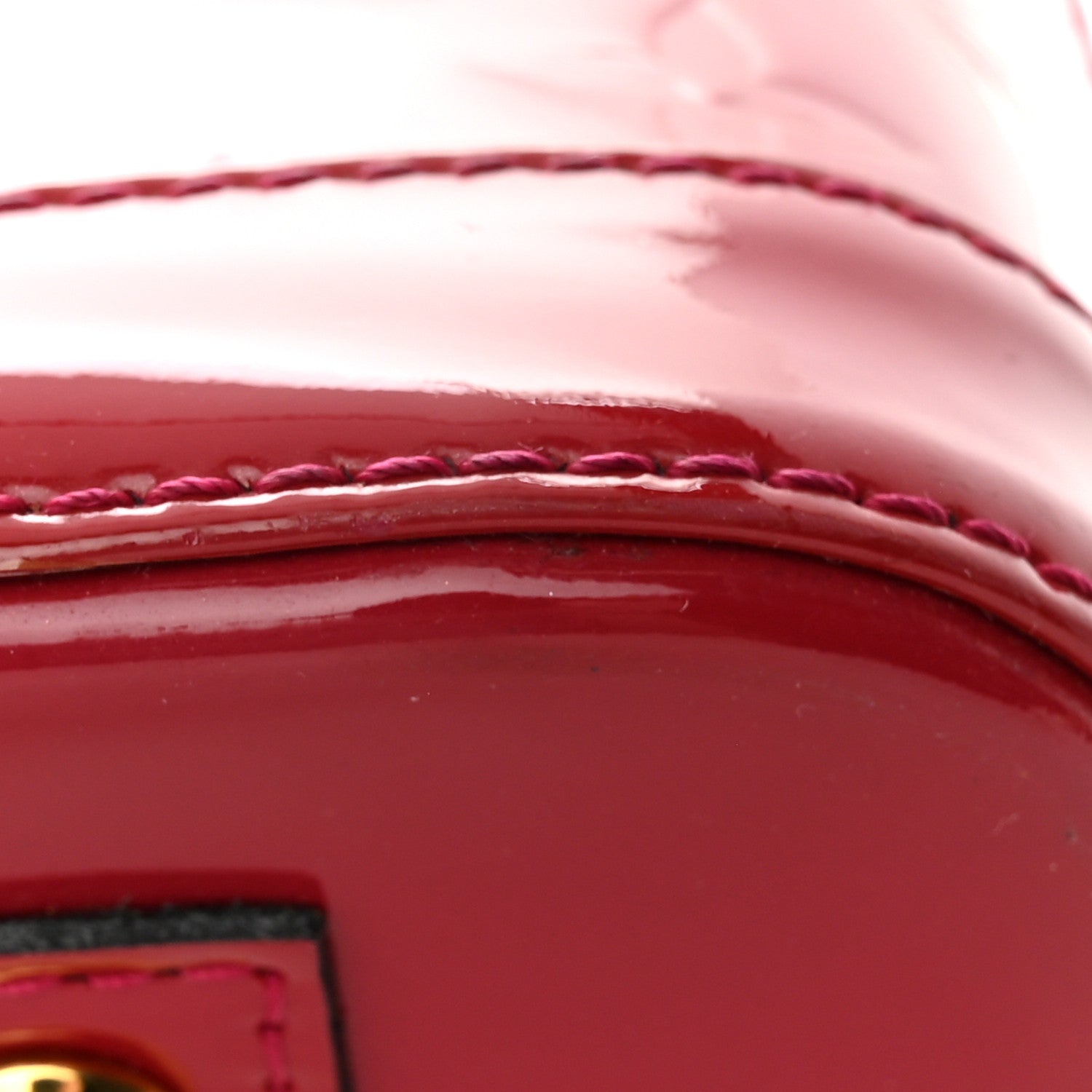 Louis Vuitton Vernis Alma BB Pomme D'Amour 10 of 16