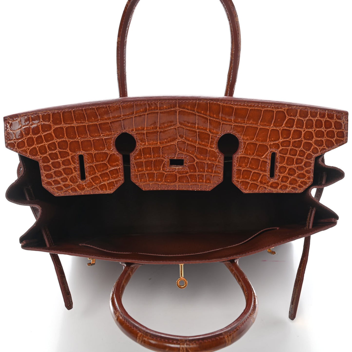 Shiny Porosus Crocodile Birkin 35 Etrusque
