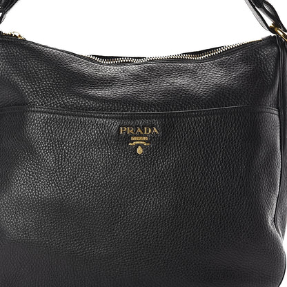 Prada Vitello Daino Hobo Black 6 of 8