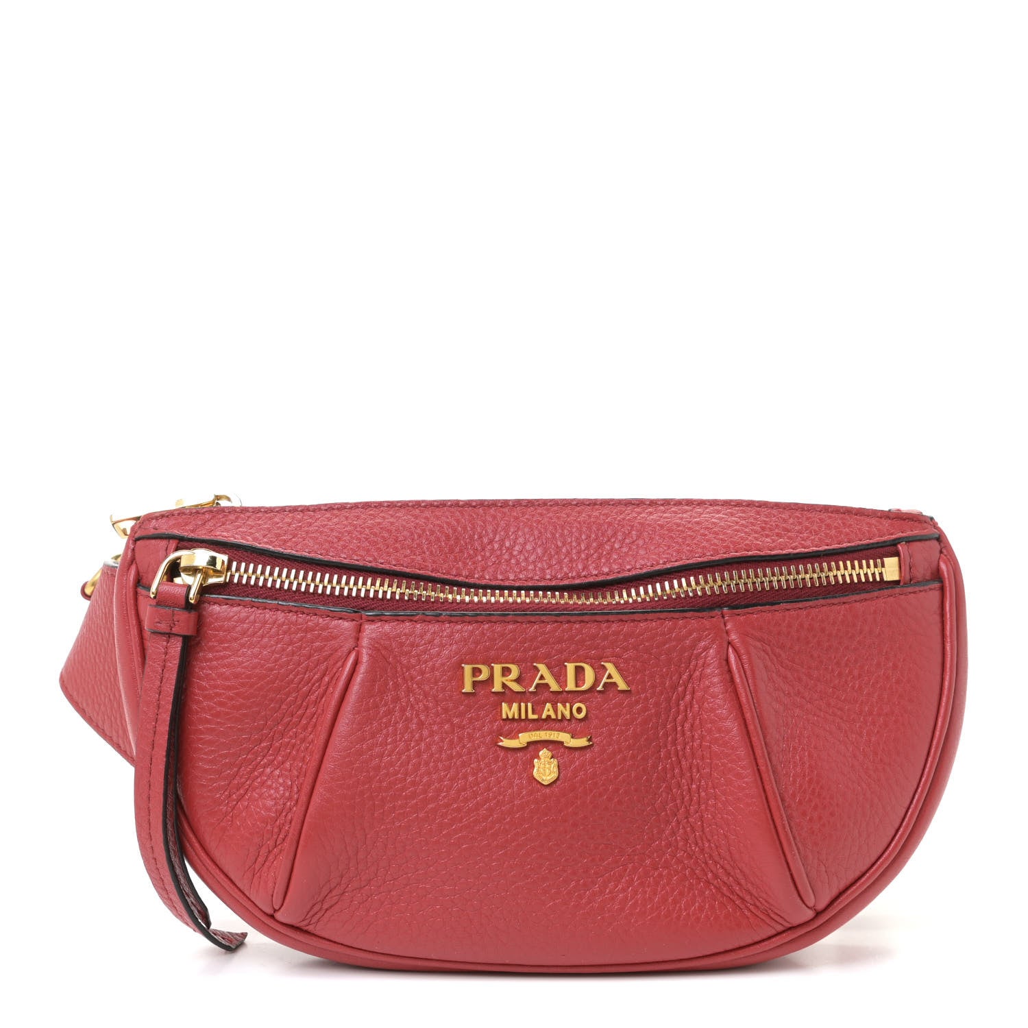 Prada Vitello Daino Small Belt Bag Rosso 3 of 26