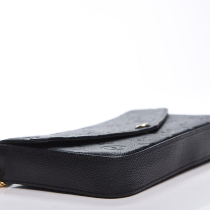 Louis Vuitton Empreinte Pochette Felicie Chain Wallet Black 6 of 11