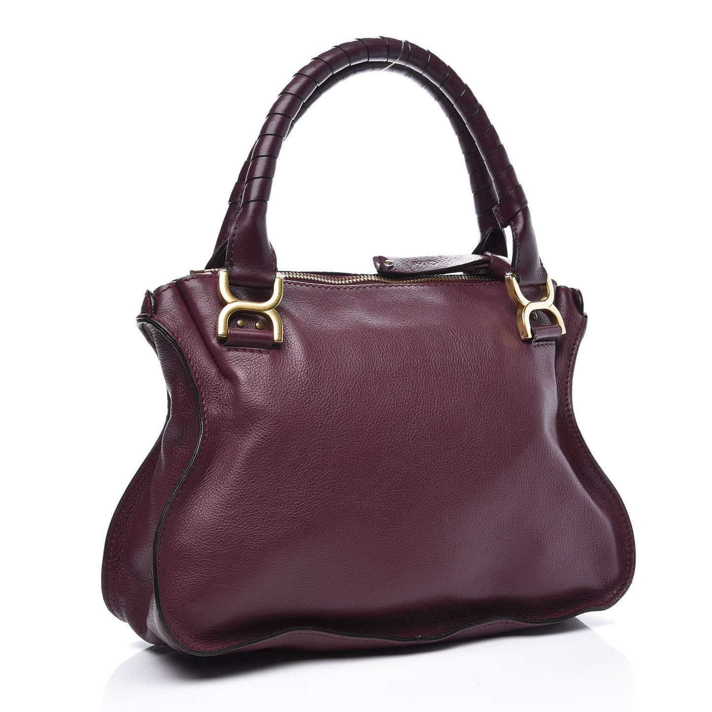Calfskin Medium Marcie Satchel Wild Purple