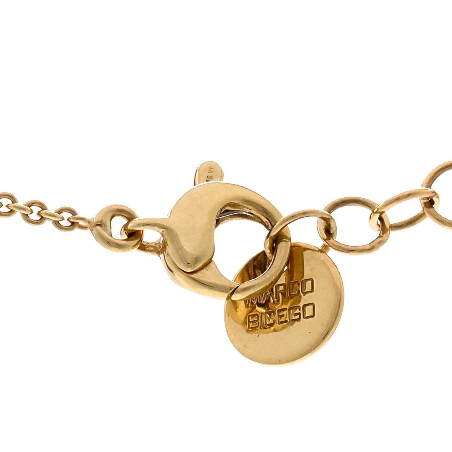 Marco Bicego 18K Yellow Gold Diamond Jaipur Pendant Necklace 4 of 4