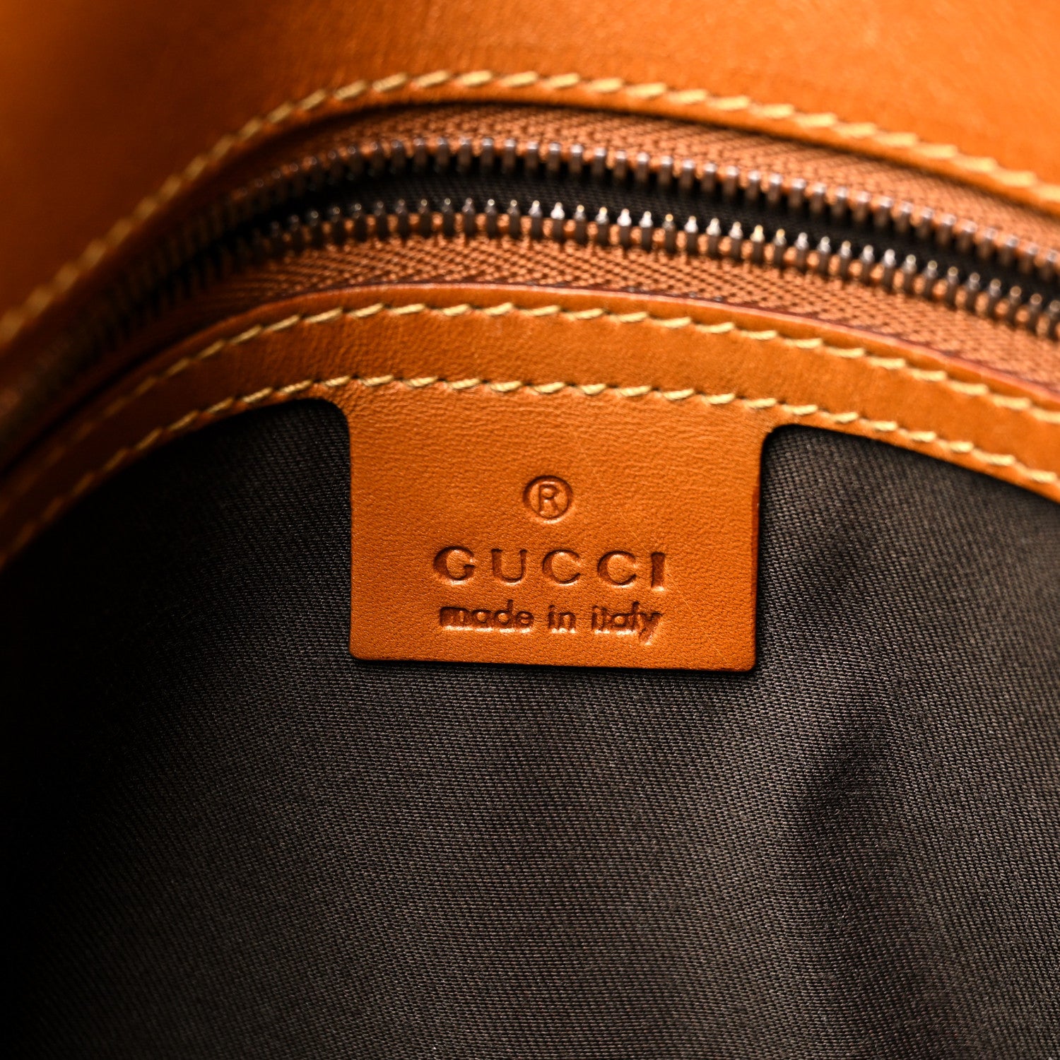Gucci Calfskin GG Reins Hobo Tan 6 of 10