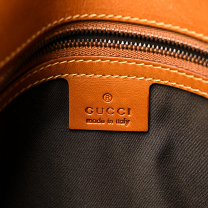 Gucci Calfskin GG Reins Hobo Tan 6 of 10