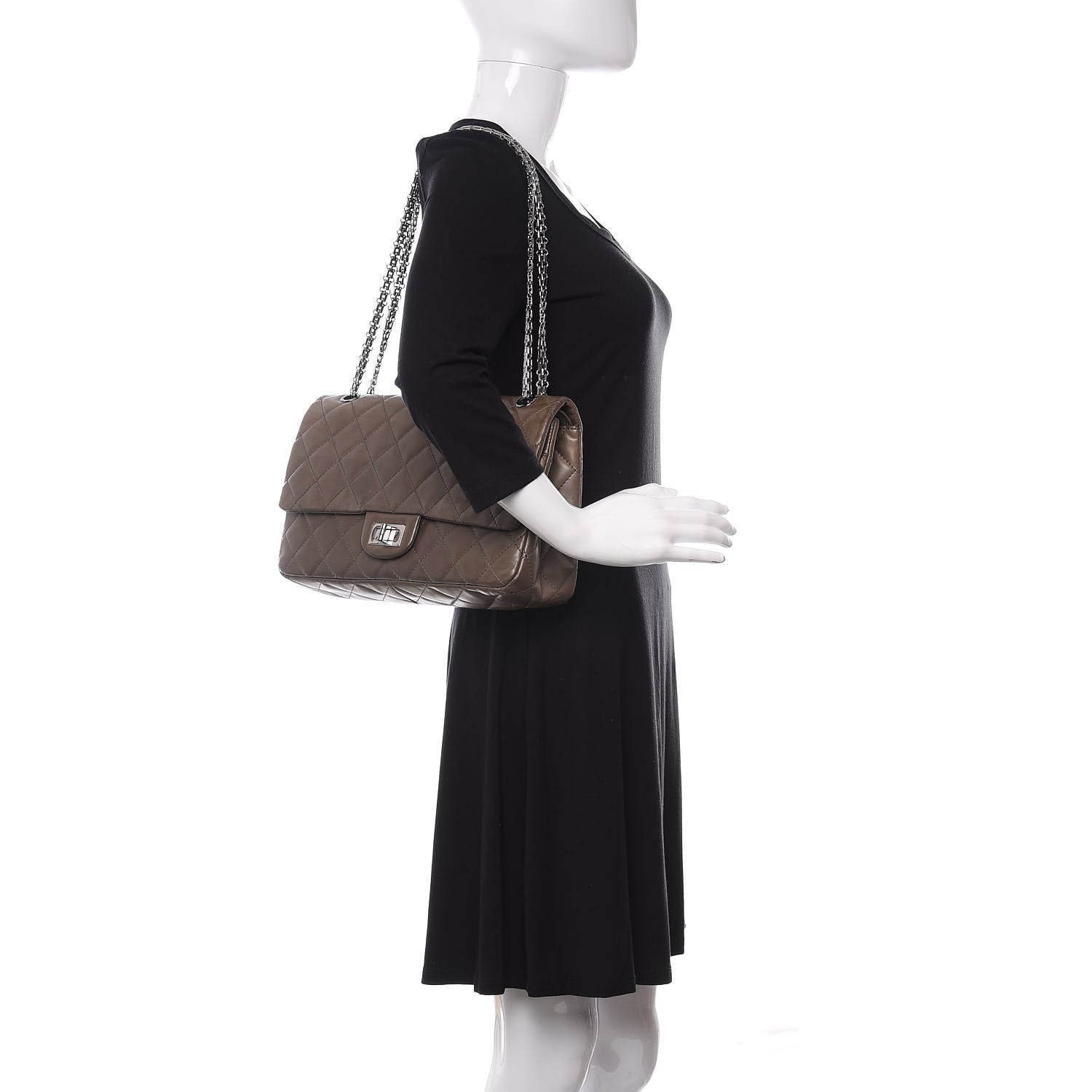 Chanel Lambskin Quilted 2.55 Reissue 227 Flap Brown 2 of 17