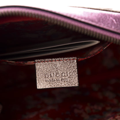 Gucci Laminated Nappa Trapuntata Small Zumi Shoulder Bag Rosa Lago Rame 5 of 10