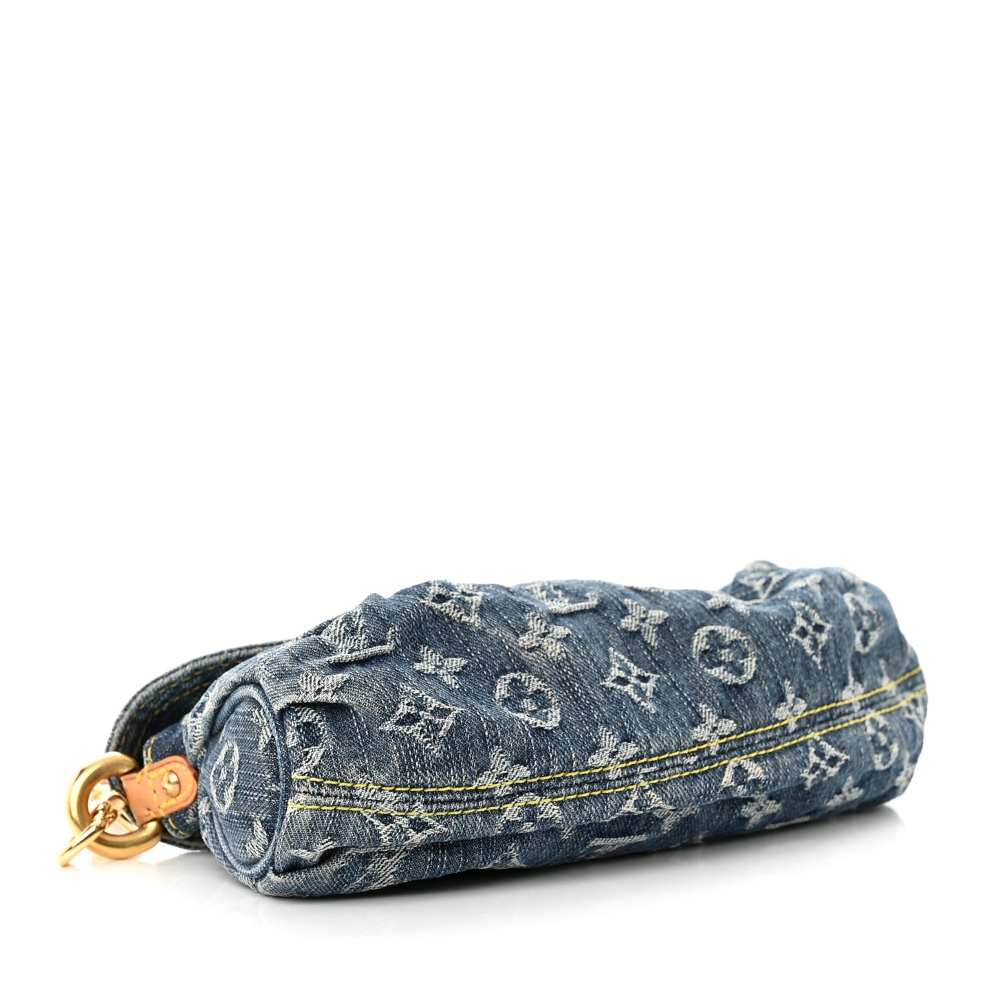 Monogram Denim Mini Pleaty Blue