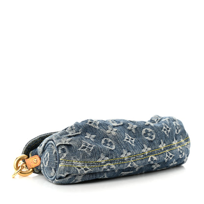 Louis Vuitton Monogram Denim Mini Pleaty Blue 4 of 10