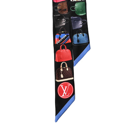 Louis Vuitton Silk Monogram Tribute To Alma BB Bandeau Black 2 of 3