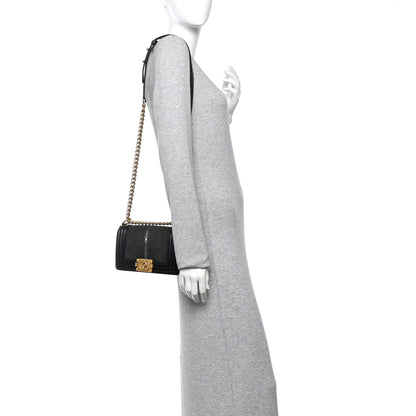 Chanel Galuchat Stingray Small Boy Flap Black 2 of 14