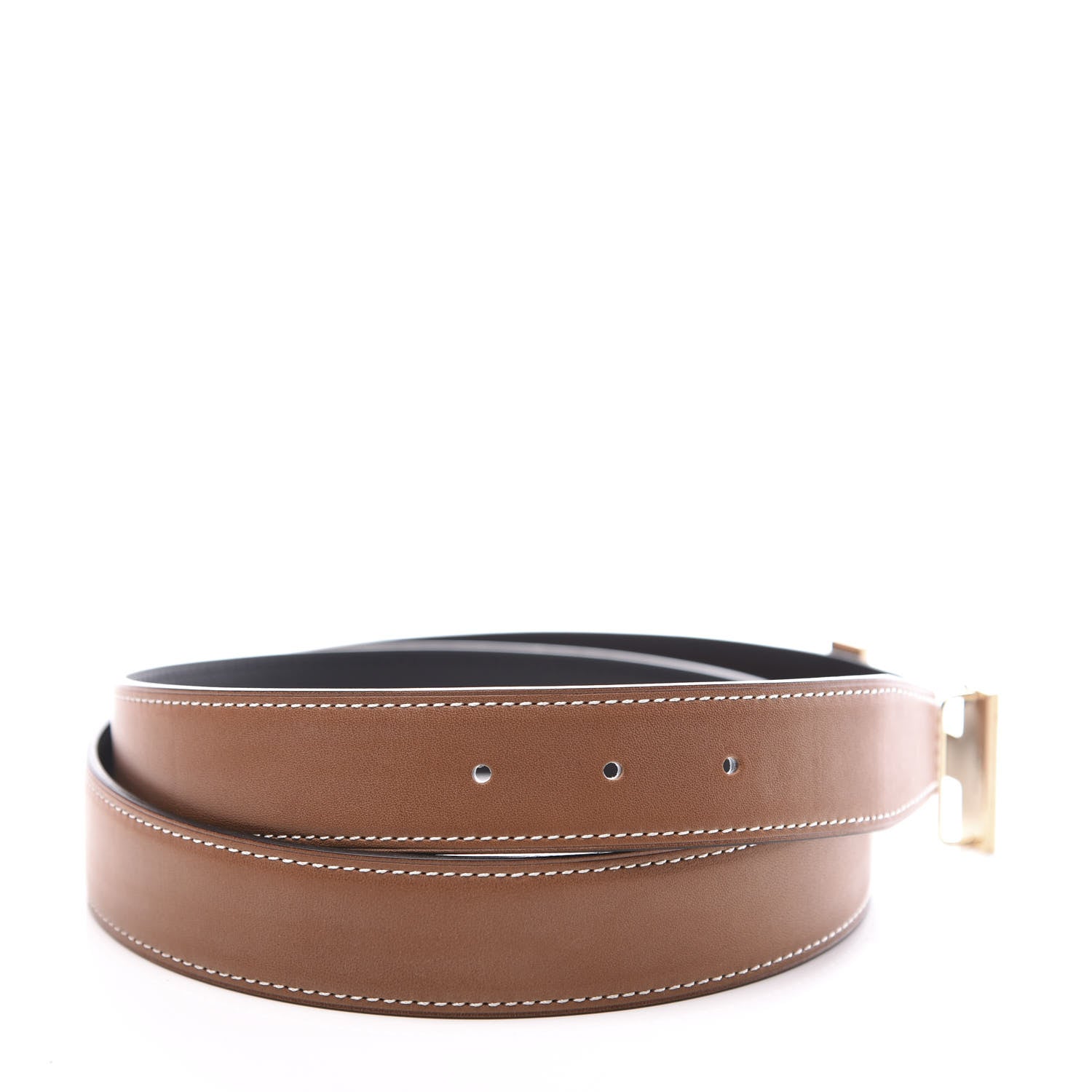Hermes Box Chamonix 32mm Quizz H Belt 90 Black Gold 5 of 8