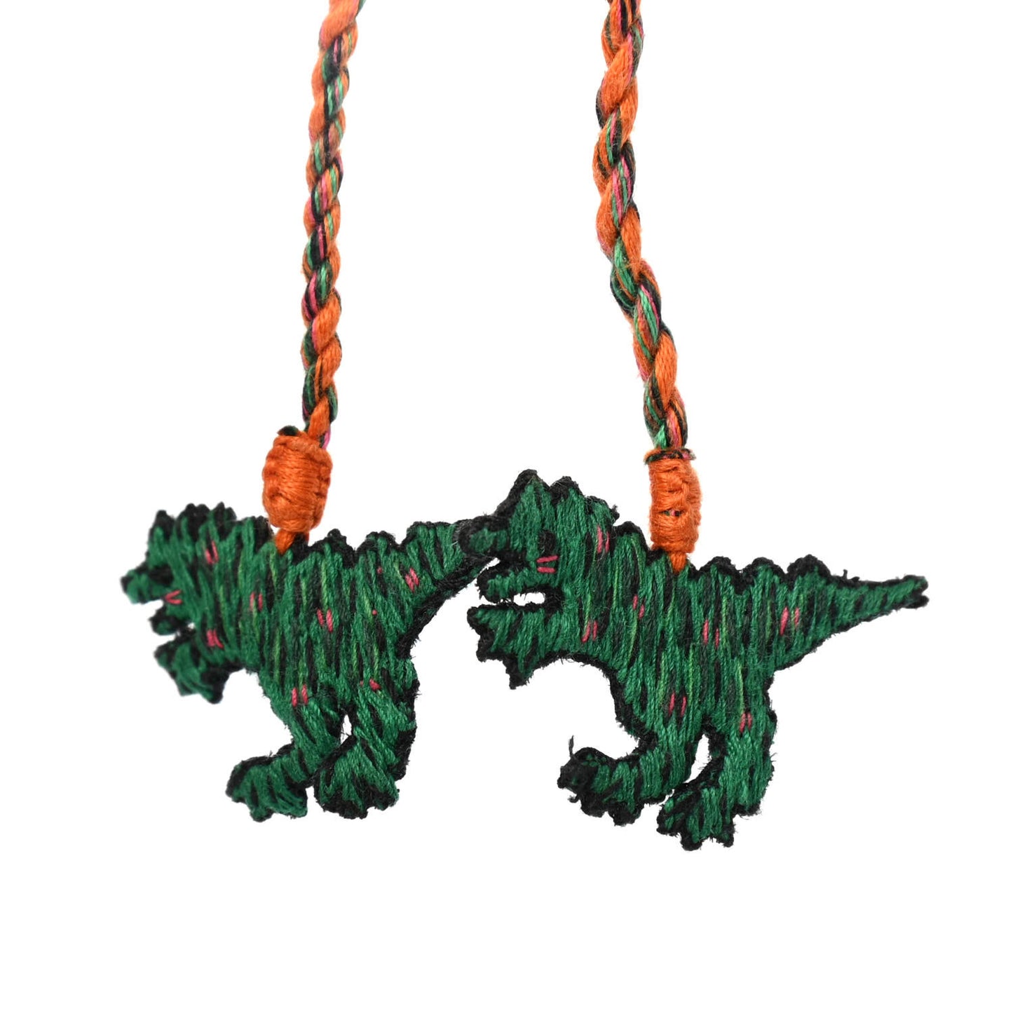 Cotton Woven J'Adior Dragons Friendship Bracelet Orange