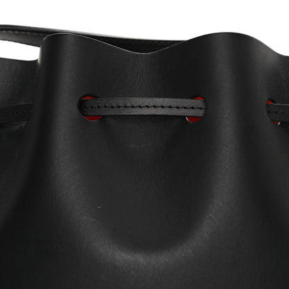 Mansur Gavriel Vegetable Tanned Calfskin Mini Bucket Bag Black Flamma 12 of 12