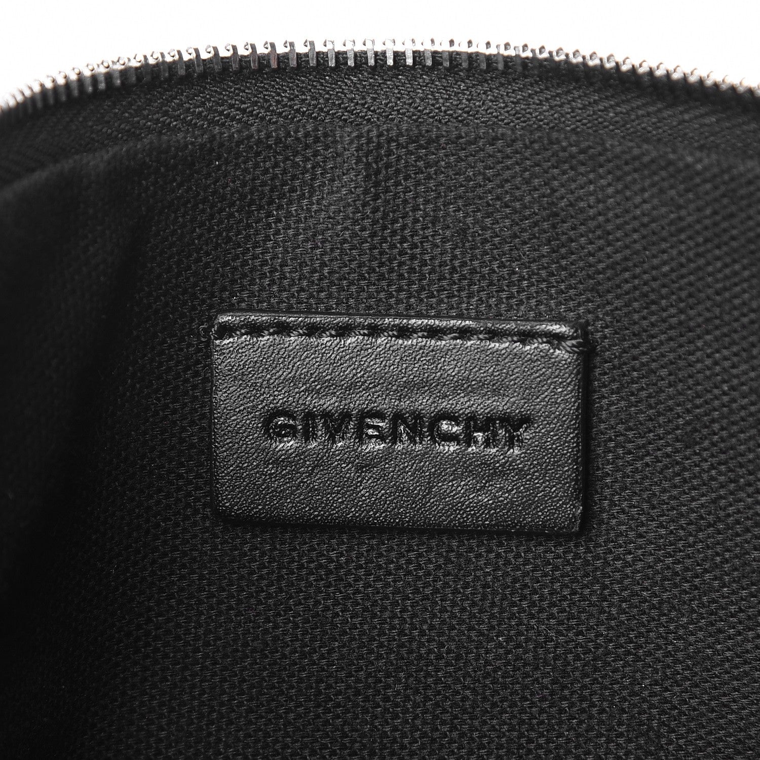 Givenchy Calfskin Love Print Medium Flat Pouch Black 7 of 9