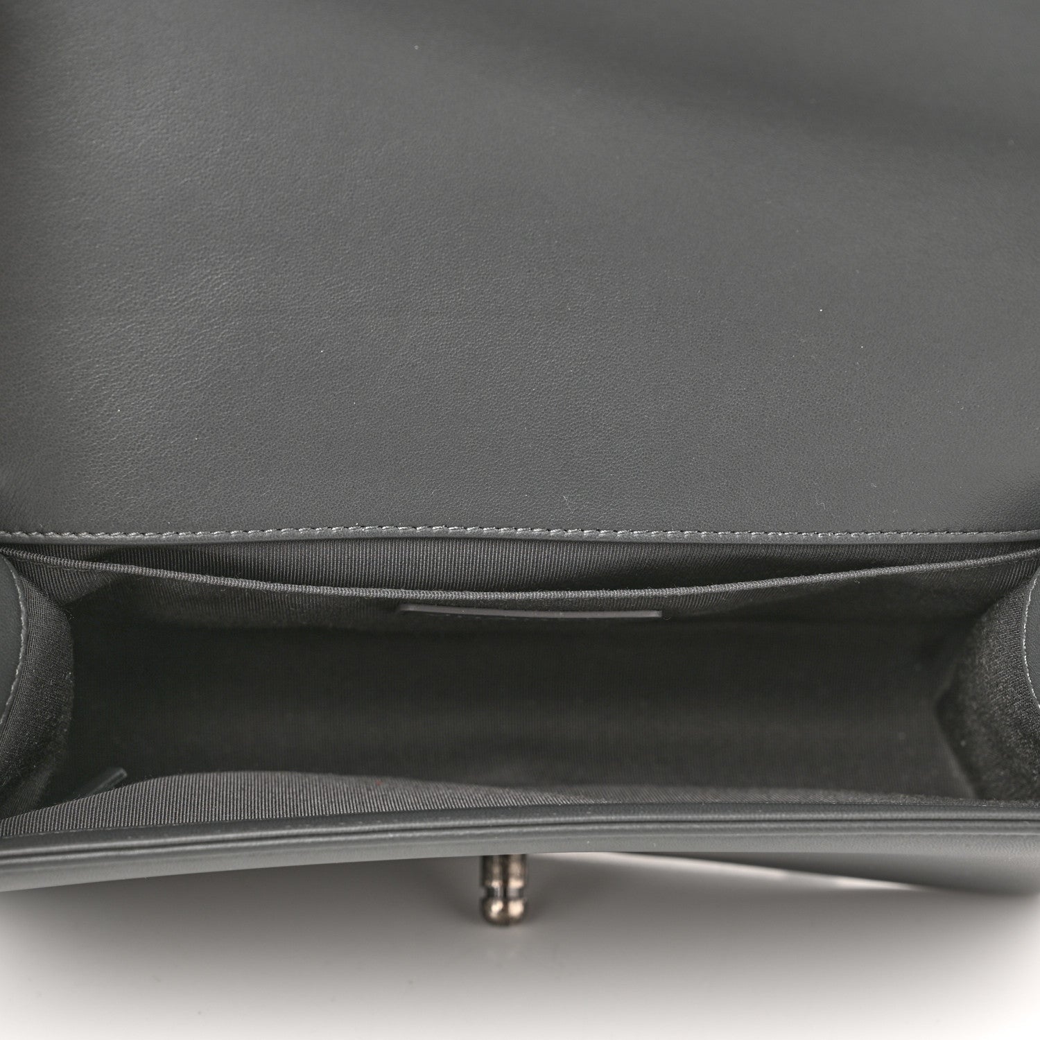 Chanel Lambskin Quilted Medium Boy Flap Dark Grey 3 of 8